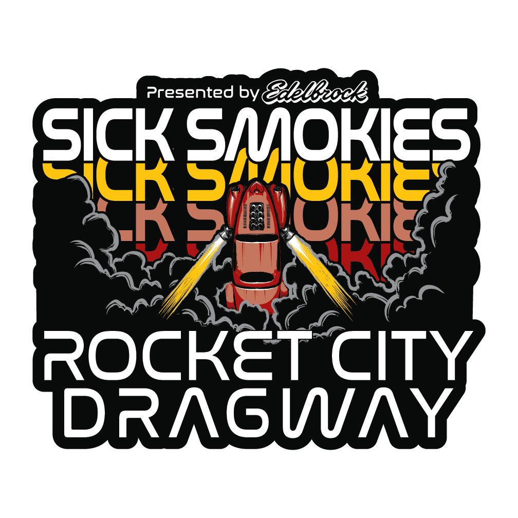 Sick Smokies Rocket City Dragway Stickers