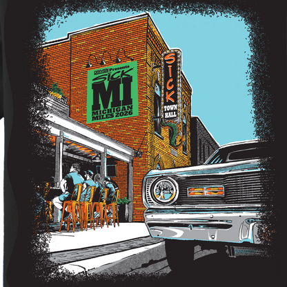 Sick Town Hall Michigan Miles V-Neck