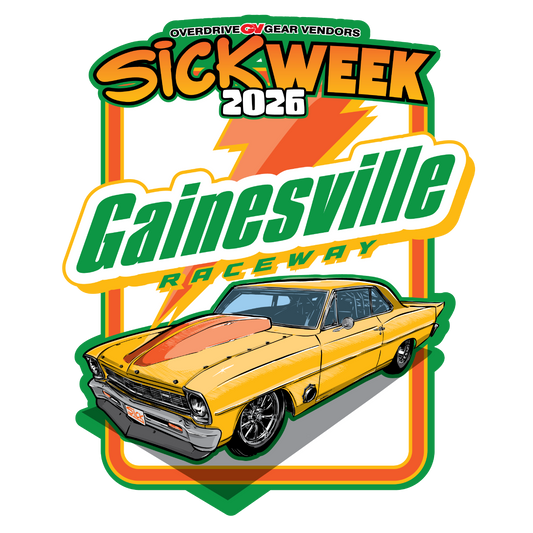 Sick Week 2026 Daily Track Sticker Gainesville