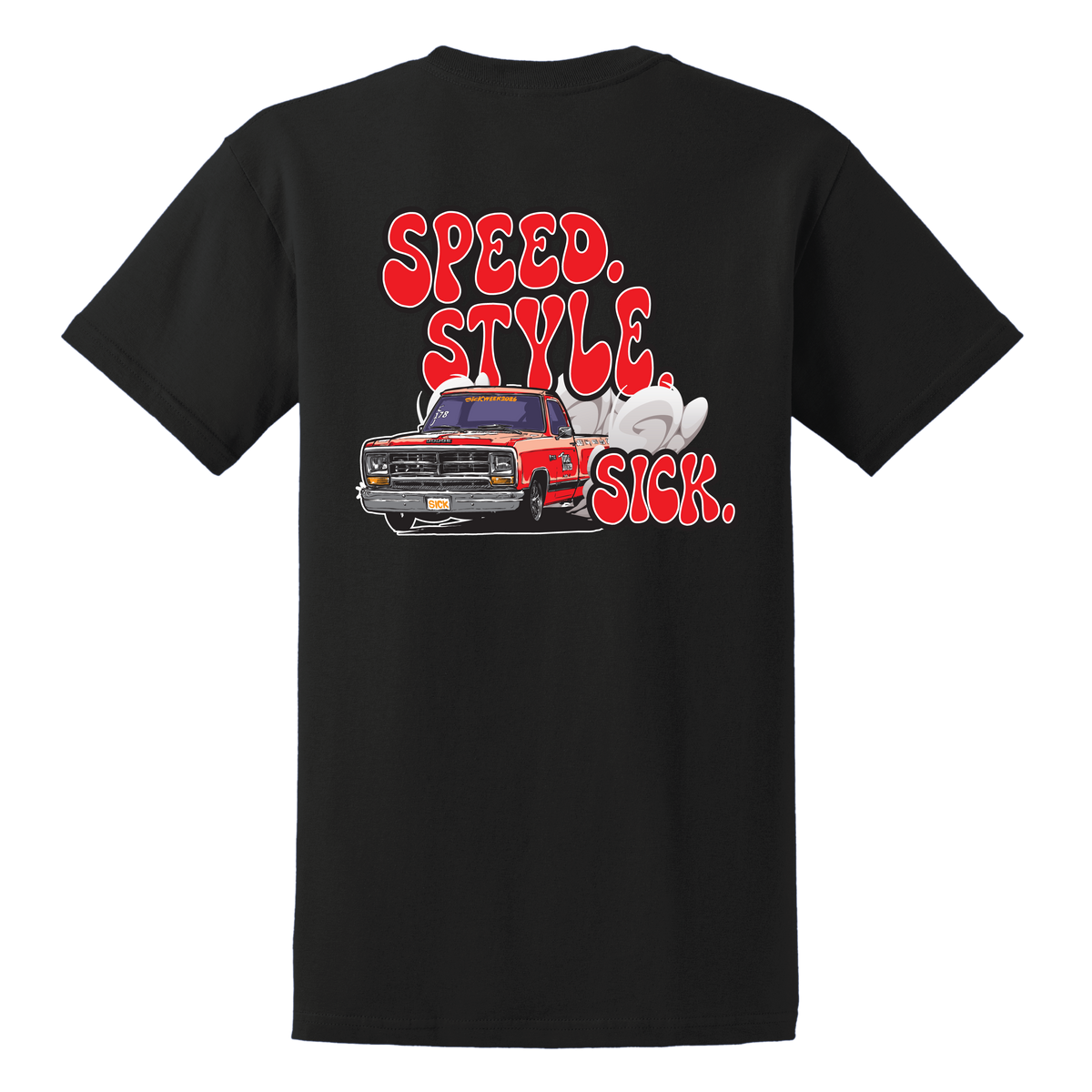 Speed, Style, Sick T-Shirt, back