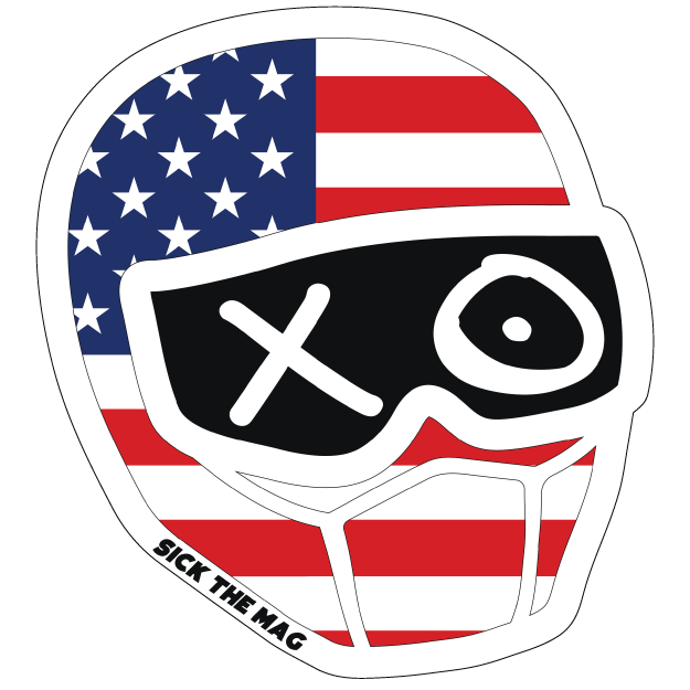 U.S.A. Helmet Sticker