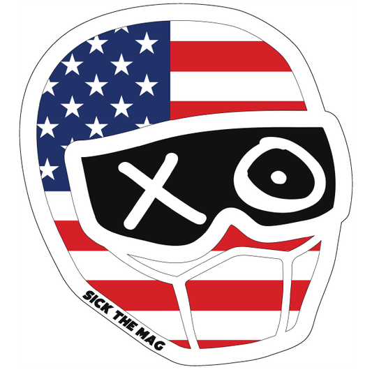 U.S.A. Helmet Sticker