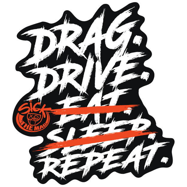 Drag Drive Repeat Sticker