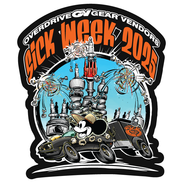 Sick Week 2025 Steamboat Willie Sticker