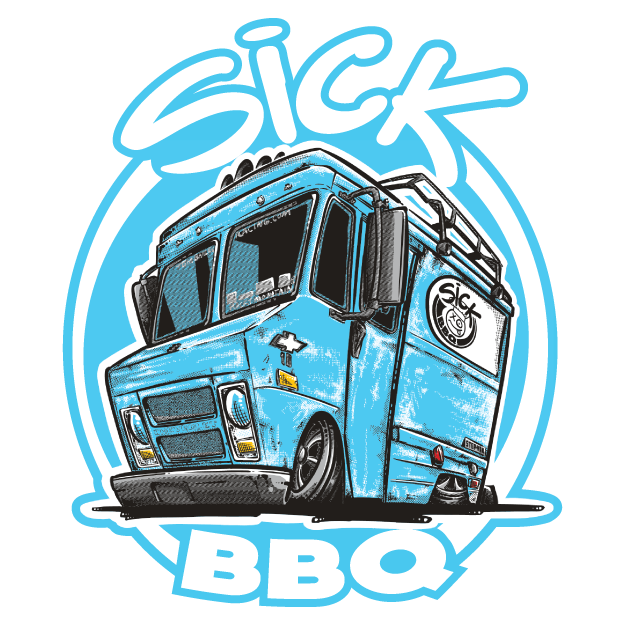 Sick BBQ Truck Sticker