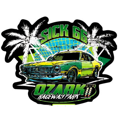 The Edelbrock Sick 66 Track Stickers