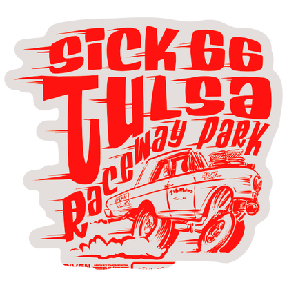The Edelbrock Sick 66 Track Stickers