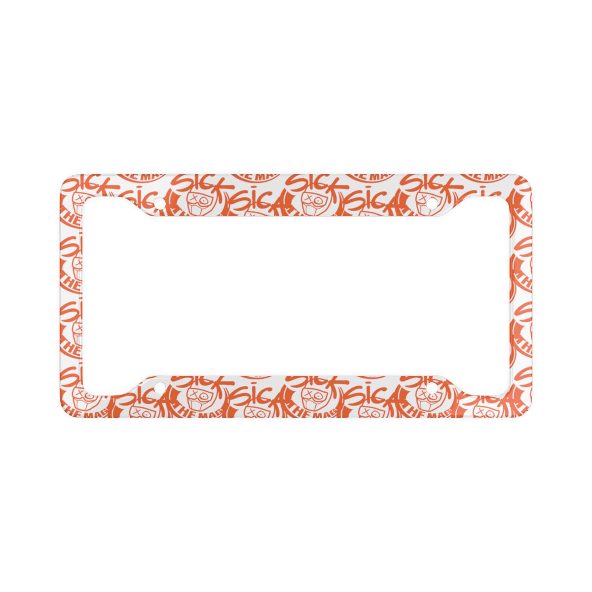 Sick The Mag License Plate Frame in white
