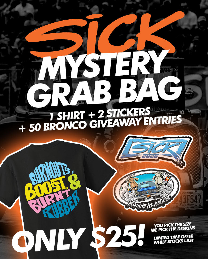 1 Mystery Shirt & 2 Stickers & 50 Entries