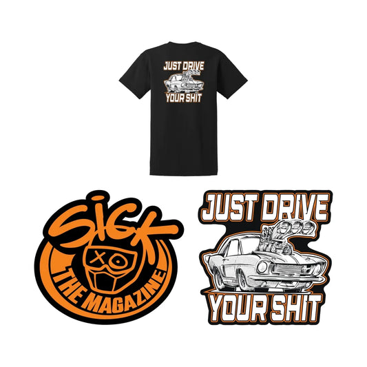 Just Drive Your Shit Ford 3-Piece Pack & 50 Entries For The Hellcat Durango