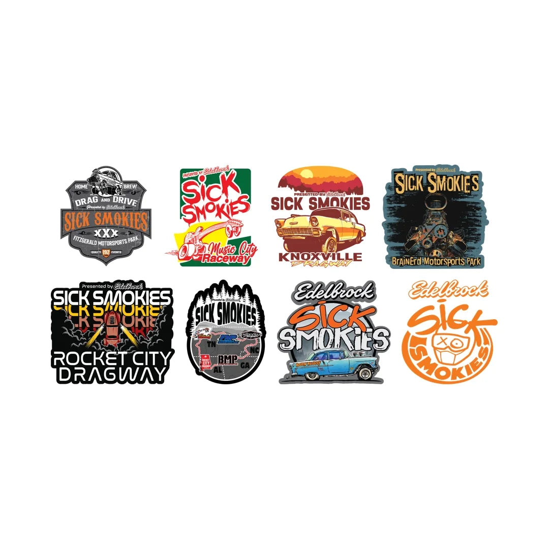 Sick Smokies Raceway Stickers Bundle