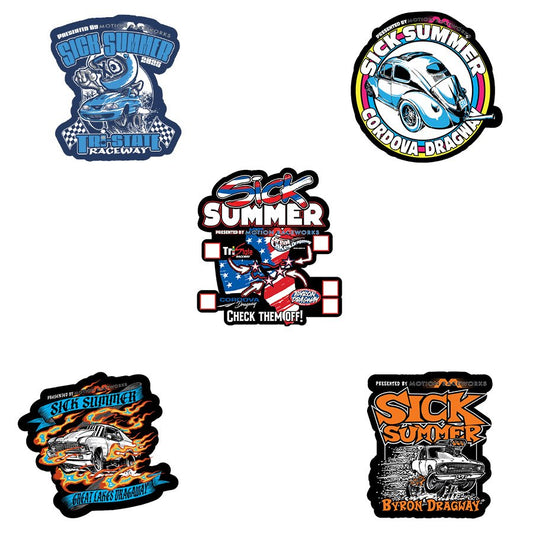 Ultimate 5-Piece Sick Summer Track Sticker Bundle